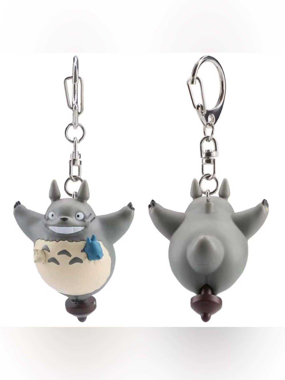 BNWT Japan Studio Ghibli My Neighbor Totoro Spinning Top Figure Keychain
